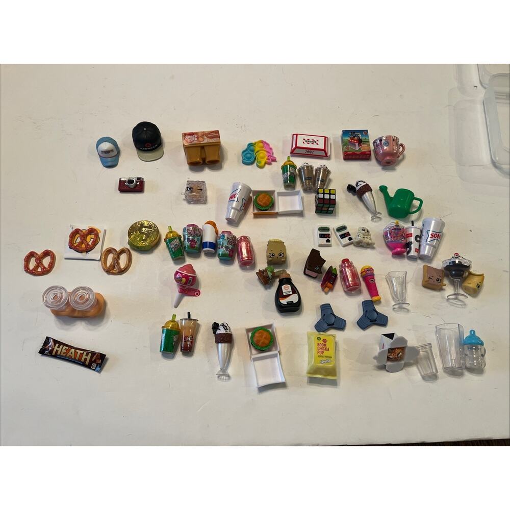 Shopkins Mini Brands Real Littles Lot Mini Food Brands Grocery Toys - Lot of 50